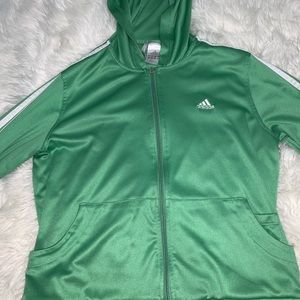 Green Adidas Zip Up